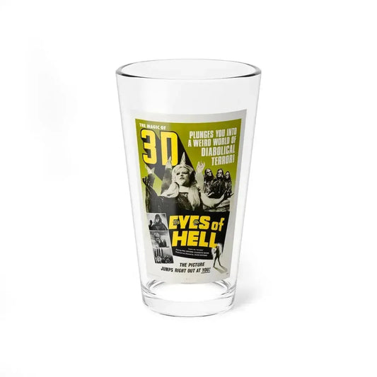 EYES OF HELL (THE MASK) 1961 Movie Poster - Pint Glass 16oz 16oz - Go Mug Yourself
