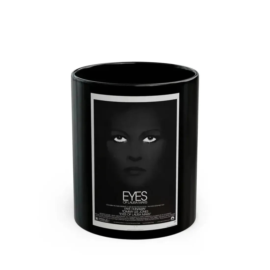 EYES OF LAURA MARS 1976 Movie Poster - Black Coffee Mug 11oz - Go Mug Yourself