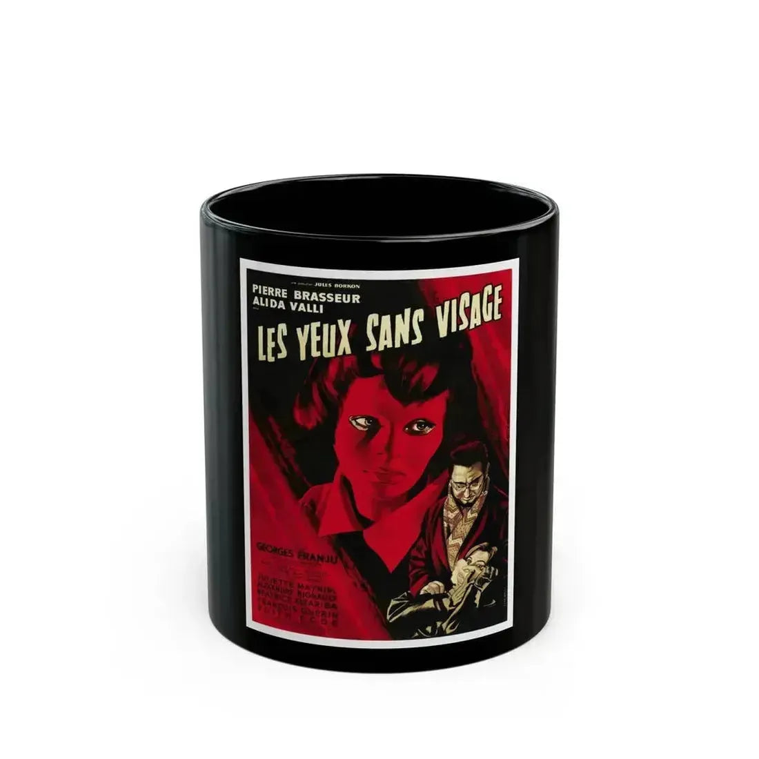 EYES WITHOUT A FACE 1960 Movie Poster - Black Coffee Mug 11oz - Go Mug Yourself