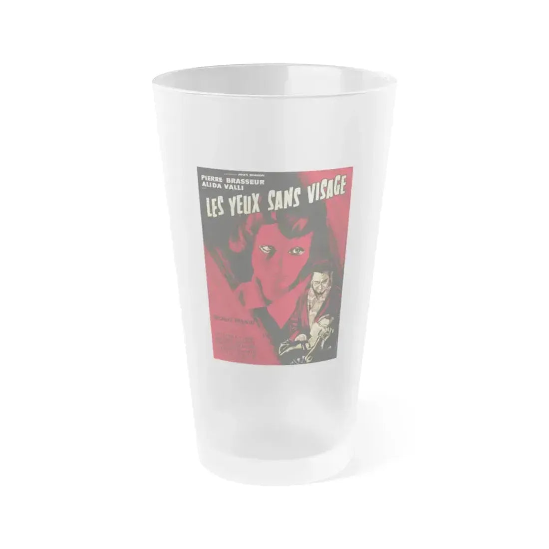 EYES WITHOUT A FACE 1960 Movie Poster - Frosted Pint Glass 16oz 16oz Frosted - Go Mug Yourself