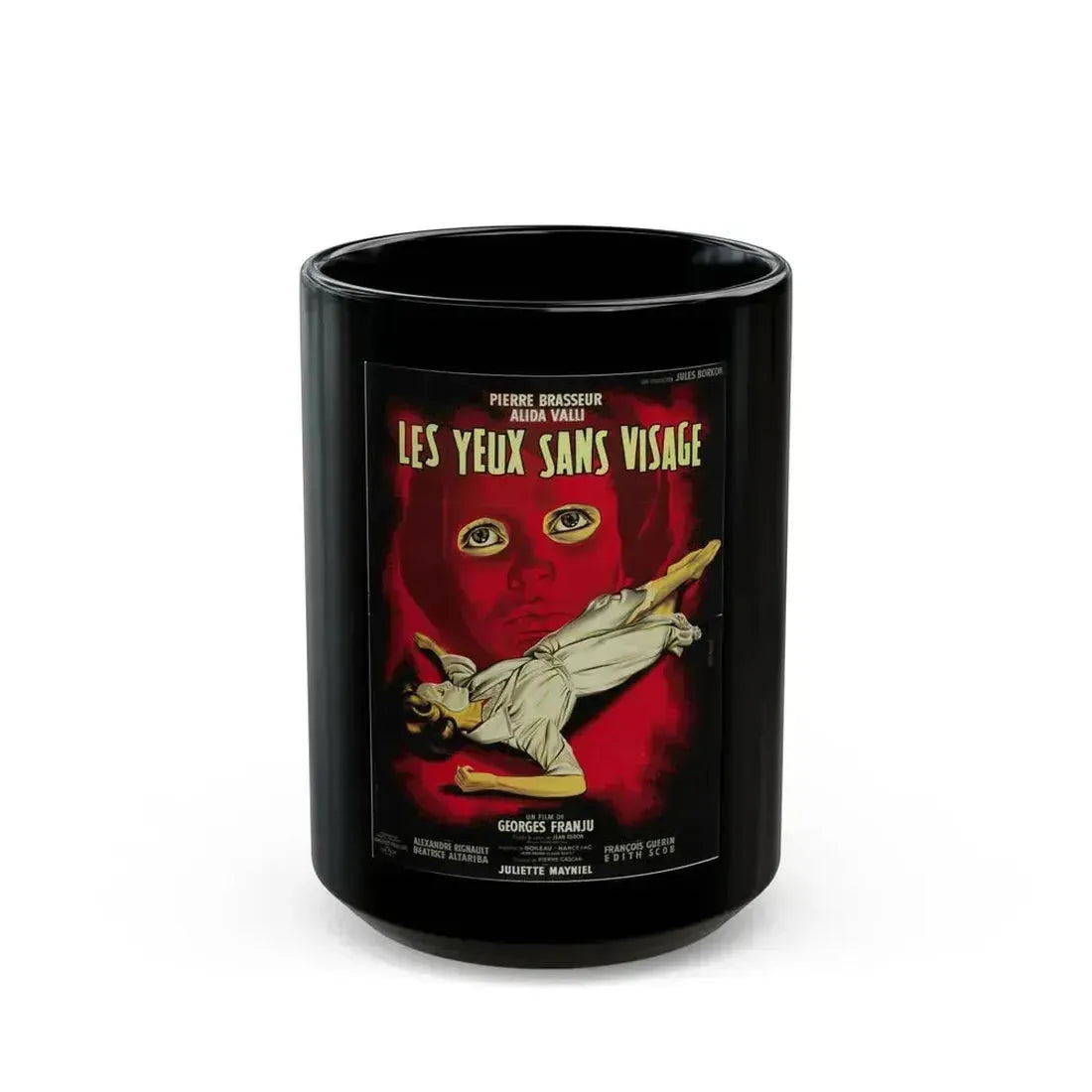 EYES WITHOUT A FACE (2) 1960 Movie Poster - Black Coffee Mug 15oz - Go Mug Yourself