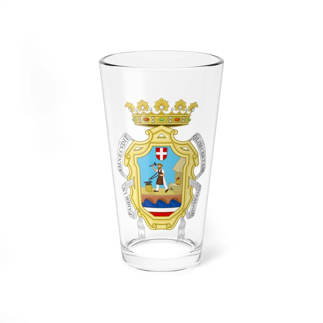 Fabriano-Stemma (Italy) (Coat of Arms) Pint Glass 16oz 16oz - Go Mug Yourself