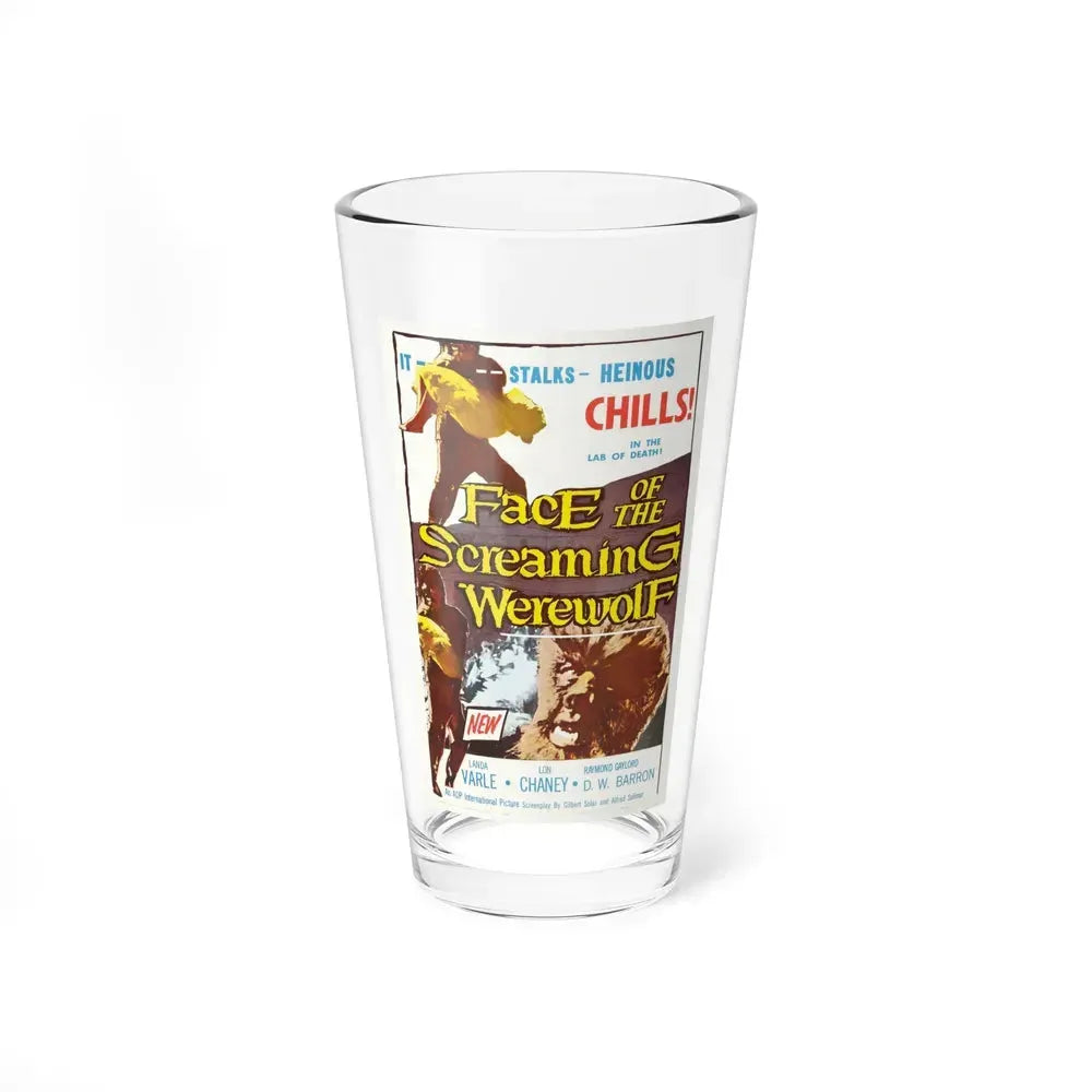 FACE OF THE SCREAMING WEREWOLF 1964 Movie Poster - Pint Glass 16oz 16oz - Go Mug Yourself