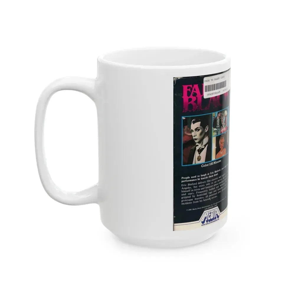 FADE TO BLACK (VHS COVER) - White Coffee Mug - Go Mug Yourself