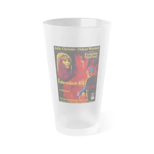 FAHRENHEIT 451 1966 Movie Poster - Frosted Pint Glass 16oz 16oz Frosted - Go Mug Yourself