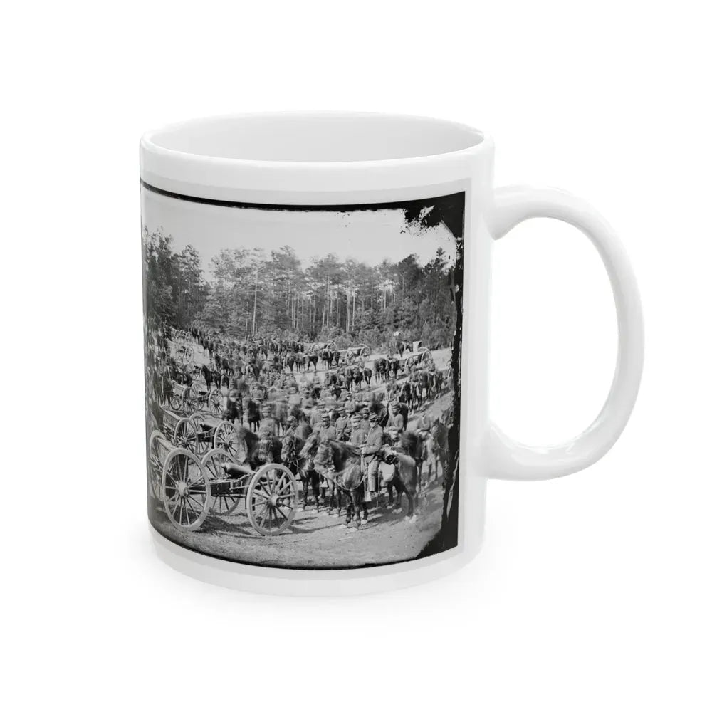 Fair Oaks, Va., Vicinity. Battery M., 2d U.S. Artillery, Commanded By Capt. Henry Benson (U.S. Civil War) White Coffee Mug - Go Mug Yourself