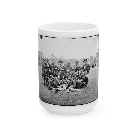 Fair Oaks, Va., Vicinity. Brigade Officers Of The Horse Artillery Commanded By Lt. Col. William Hays (U.S. Civil War) White Coffee Mug 15oz - Go Mug Yourself