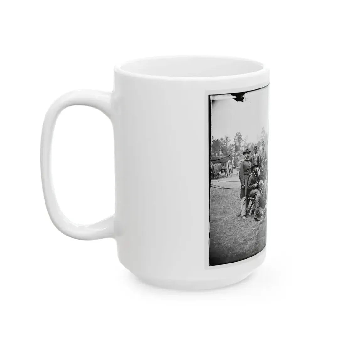 Fair Oaks, Va., Vicinity. Brigade Officers Of The Horse Artillery Commanded By Lt. Col. William Hays (U.S. Civil War) White Coffee Mug - Go Mug Yourself