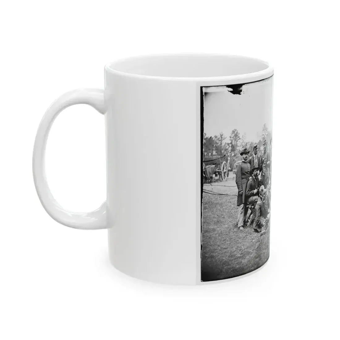 Fair Oaks, Va., Vicinity. Brigade Officers Of The Horse Artillery Commanded By Lt. Col. William Hays (U.S. Civil War) White Coffee Mug - Go Mug Yourself