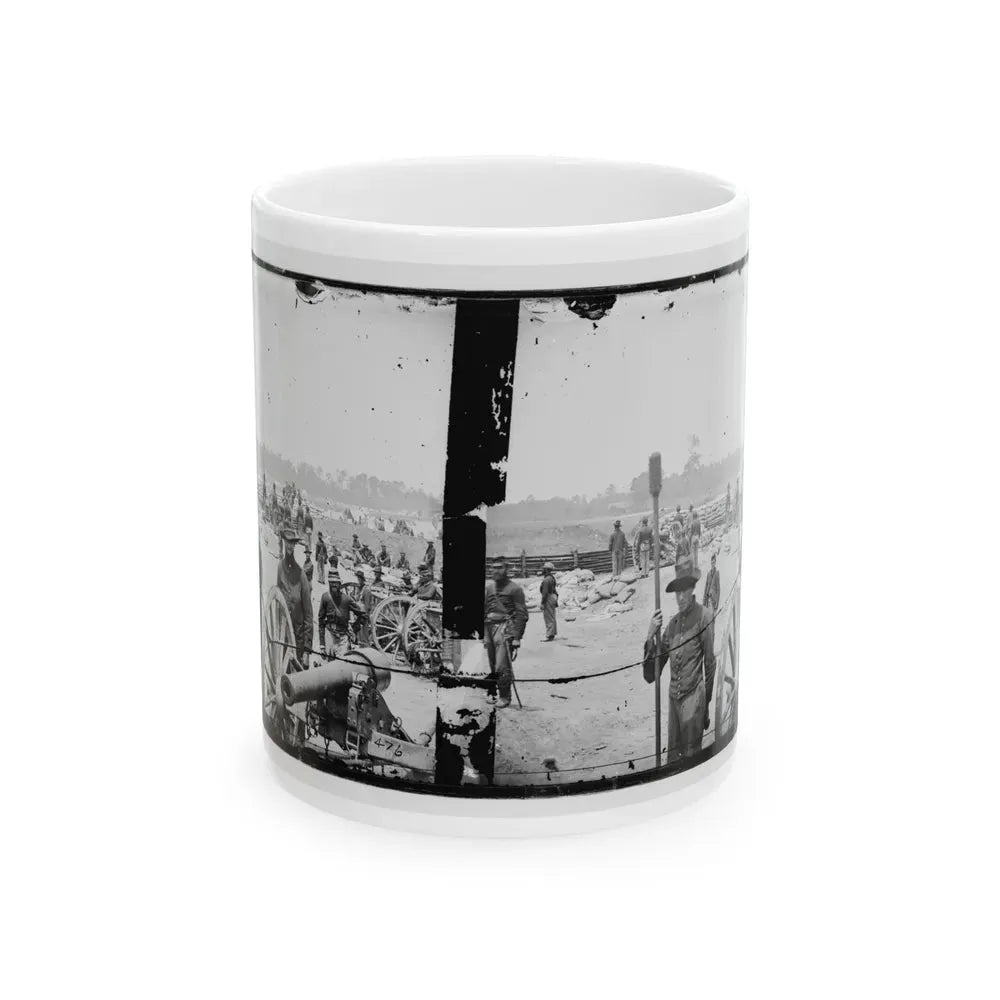 Fair Oaks, Va., Vicinity. Capt. Rufus D. Pettit's Battery B, 1st New York Light Artillery, In Fort Richardson (U.S. Civil War) White Coffee Mug 11oz - Go Mug Yourself