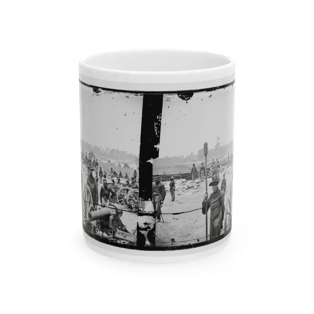 Fair Oaks, Va., Vicinity. Capt. Rufus D. Pettit's Battery B, 1st New York Light Artillery, In Fort Richardson (U.S. Civil War) White Coffee Mug 11oz - Go Mug Yourself