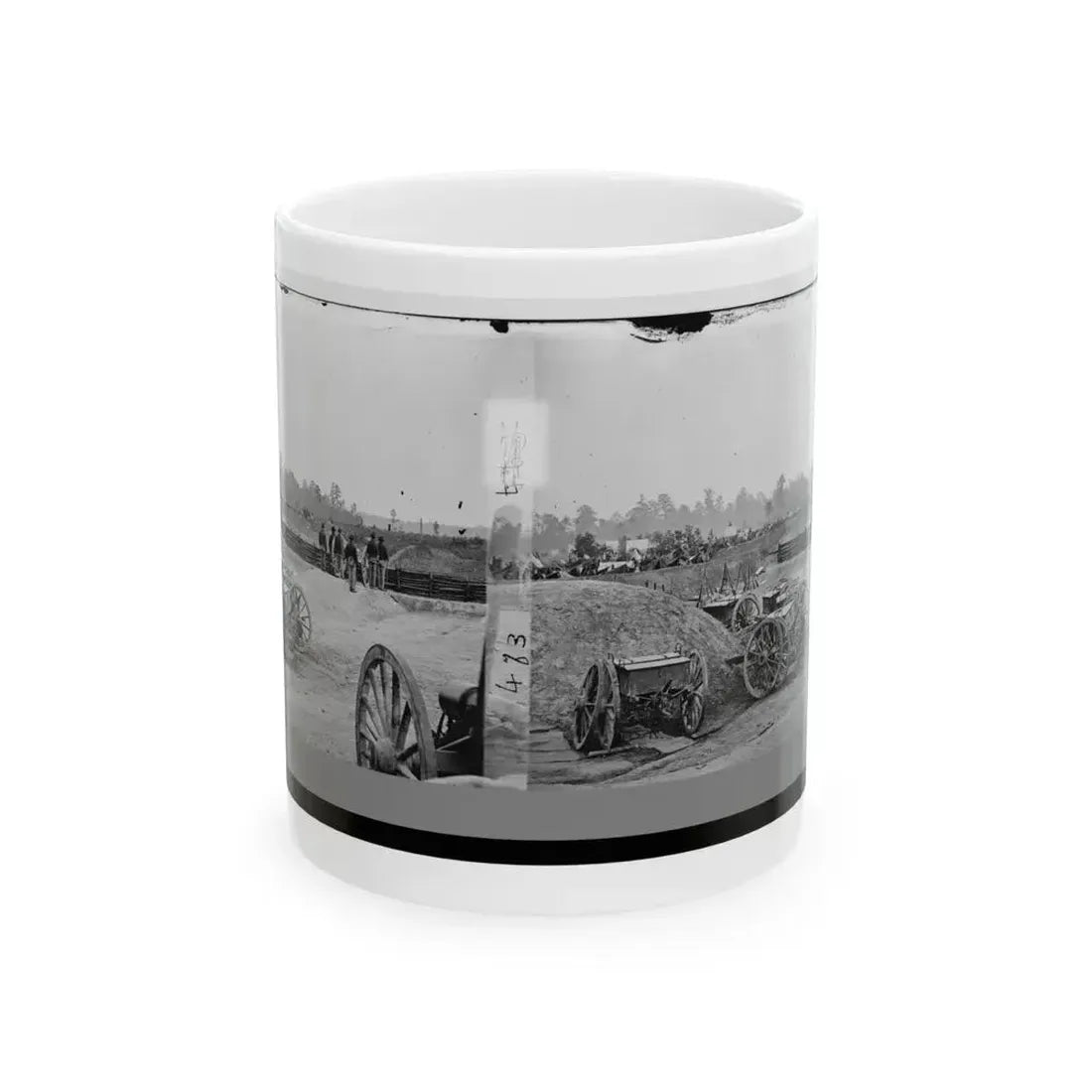 Fair Oaks, Va., Vicinity. Fort Richardson And Adjacent Encampment (U.S. Civil War) White Coffee Mug 11oz - Go Mug Yourself