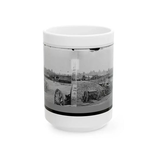 Fair Oaks, Va., Vicinity. Fort Richardson And Adjacent Encampment (U.S. Civil War) White Coffee Mug 15oz - Go Mug Yourself