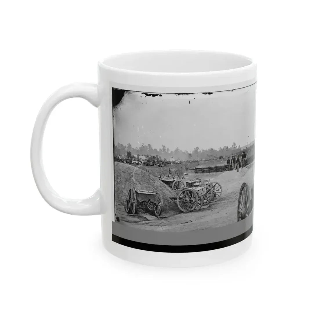Fair Oaks, Va., Vicinity. Fort Richardson And Adjacent Encampment (U.S. Civil War) White Coffee Mug - Go Mug Yourself