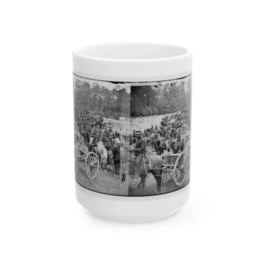Fair Oaks, Va., Vicinity. Horatio G. Gibson's C And G Batteries (U.S. Civil War) White Coffee Mug 15oz - Go Mug Yourself