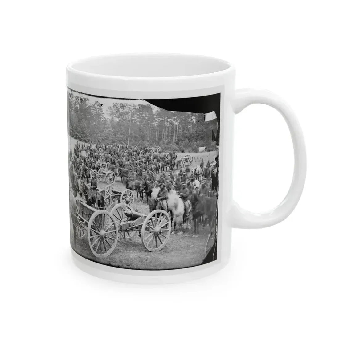 Fair Oaks, Va., Vicinity. Horatio G. Gibson's C And G Batteries (U.S. Civil War) White Coffee Mug - Go Mug Yourself