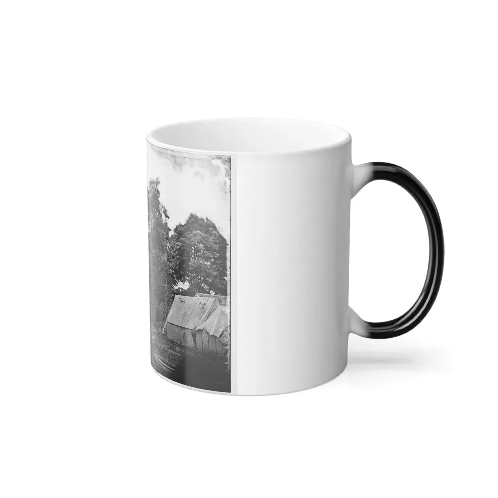 Fairfax Court House, Va. House Used as a Headquarters by Gen. G. B. Mcclellan and Gen. P. G. T. Beauregard (U.S. Civil War) Color Changing Coffee Mug 11oz - Go Mug Yourself