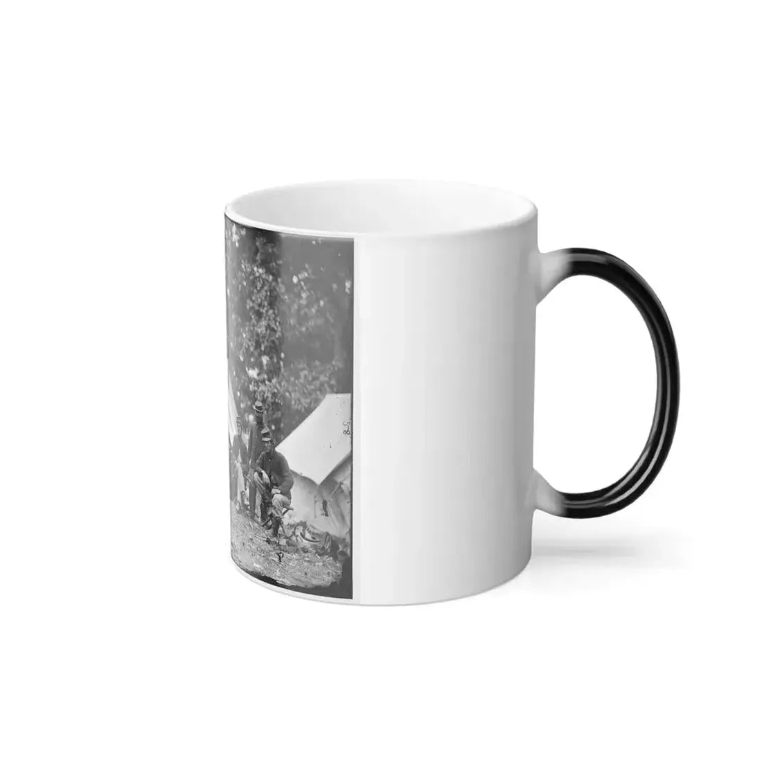 Fairfax Court House, Virginia. Capt. J.B. Howard, A.Q.M. And Group at Headquarters, Army of the Potomac (U.S. Civil War) Color Changing Coffee Mug 11oz - Go Mug Yourself