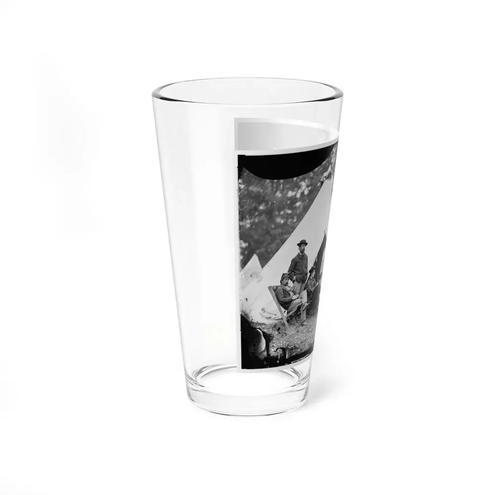 Fairfax Court House, Virginia. Capt. J.B. Howard, A.Q.M. And Group At Headquarters, Army Of The Potomac (U.S. Civil War) Pint Glass 16oz - Go Mug Yourself
