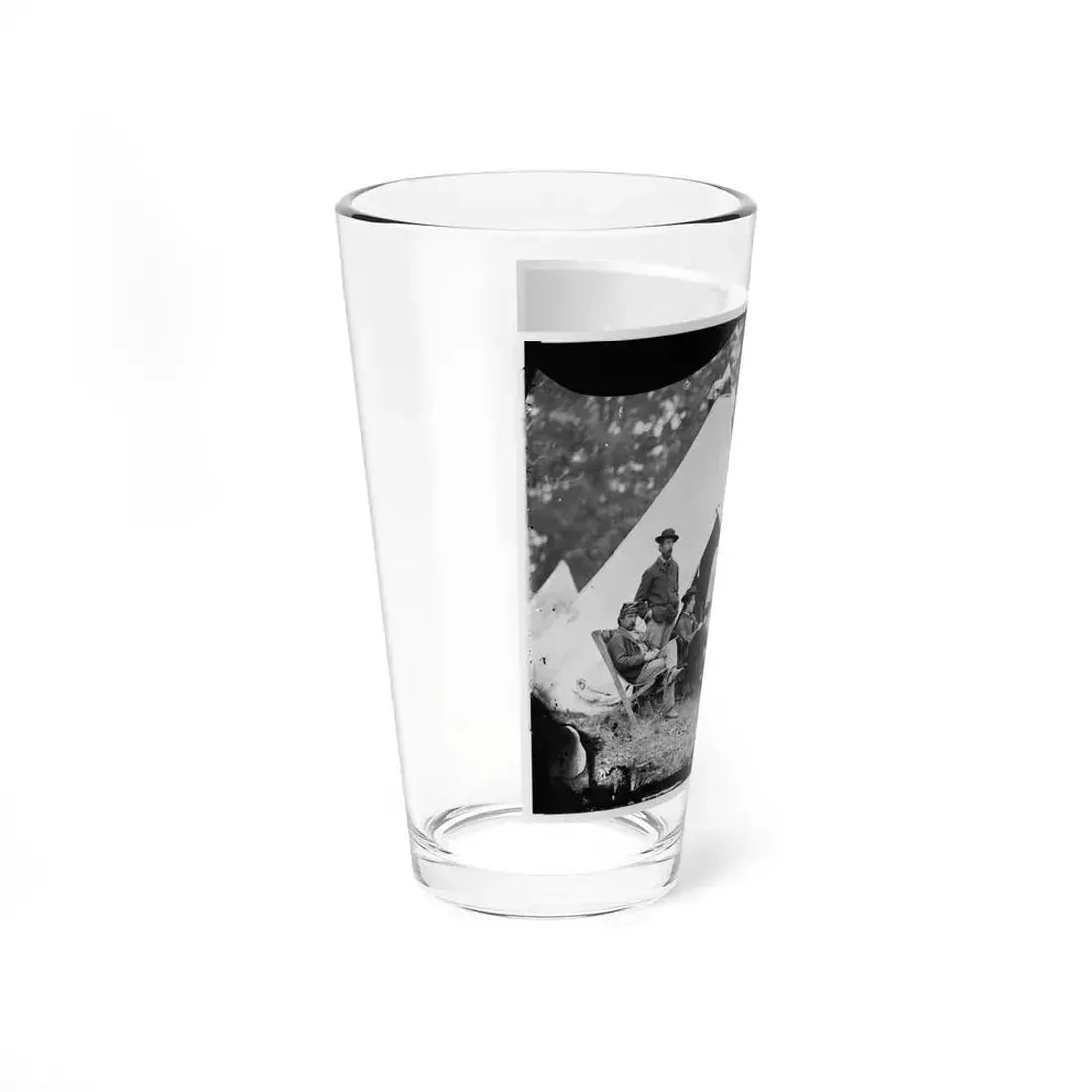 Fairfax Court House, Virginia. Capt. J.B. Howard, A.Q.M. And Group At Headquarters, Army Of The Potomac (U.S. Civil War) Pint Glass 16oz - Go Mug Yourself