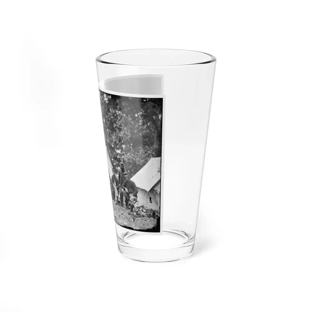 Fairfax Court House, Virginia. Capt. J.B. Howard, A.Q.M. And Group At Headquarters, Army Of The Potomac (U.S. Civil War) Pint Glass 16oz - Go Mug Yourself