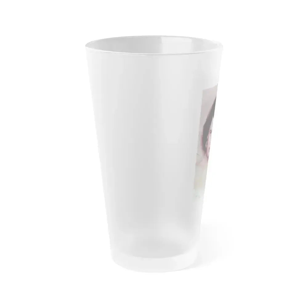 Faith Domergue #02 1 (Vintage Female Icon) Frosted Pint Glass 16oz - Go Mug Yourself
