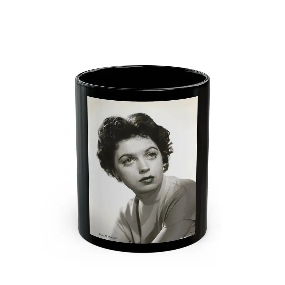 Faith Domergue #07 (Vintage Female Icon) Black Coffee Mug 11oz - Go Mug Yourself