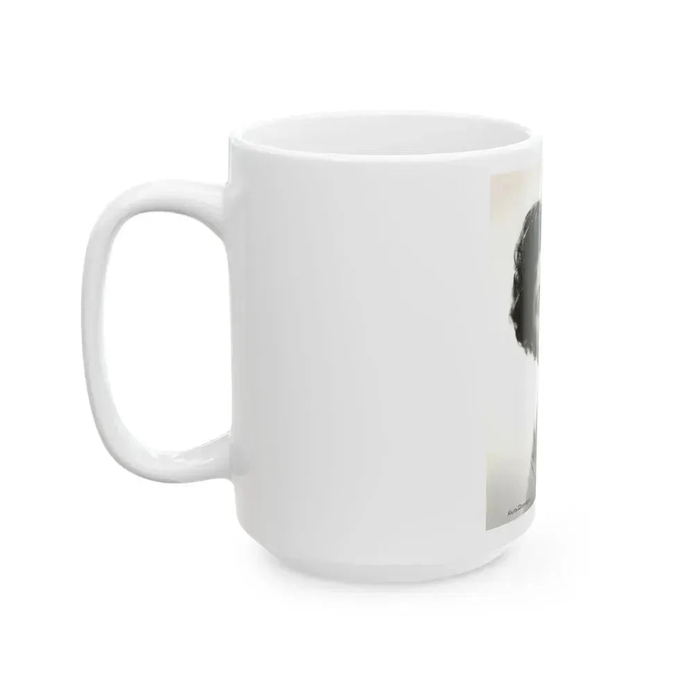 Faith Domergue #07 (Vintage Female Icon) White Coffee Mug - Go Mug Yourself