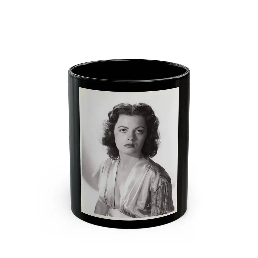 Faith Domergue #114 (Vintage Female Icon) Black Coffee Mug 11oz - Go Mug Yourself