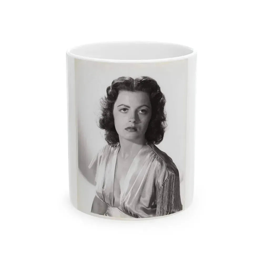 Faith Domergue #114 (Vintage Female Icon) White Coffee Mug 11oz - Go Mug Yourself