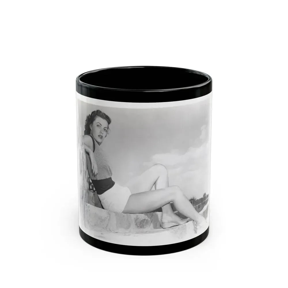 Faith Domergue #119 (Vintage Female Icon) Black Coffee Mug 11oz - Go Mug Yourself