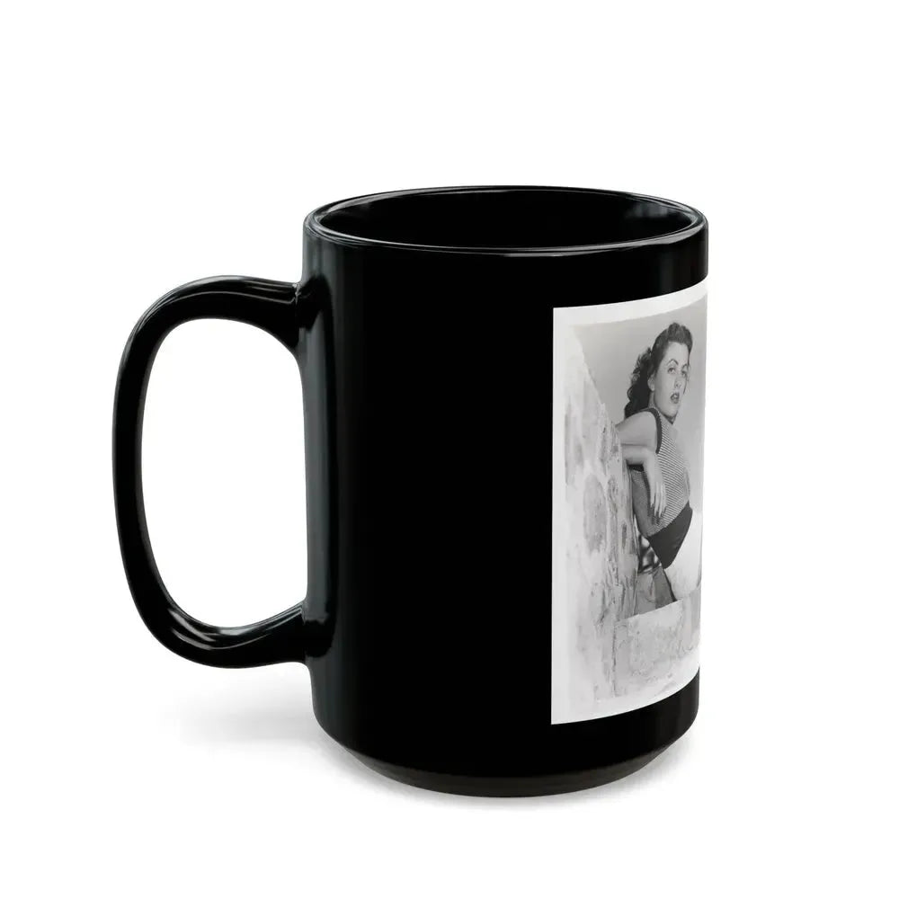 Faith Domergue #119 (Vintage Female Icon) Black Coffee Mug - Go Mug Yourself