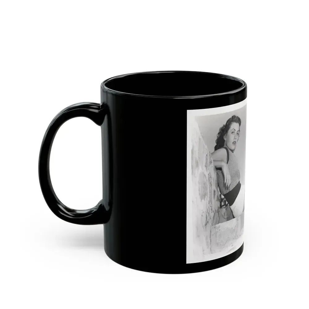 Faith Domergue #119 (Vintage Female Icon) Black Coffee Mug - Go Mug Yourself