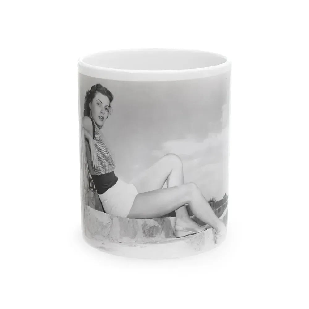 Faith Domergue #119 (Vintage Female Icon) White Coffee Mug 11oz - Go Mug Yourself