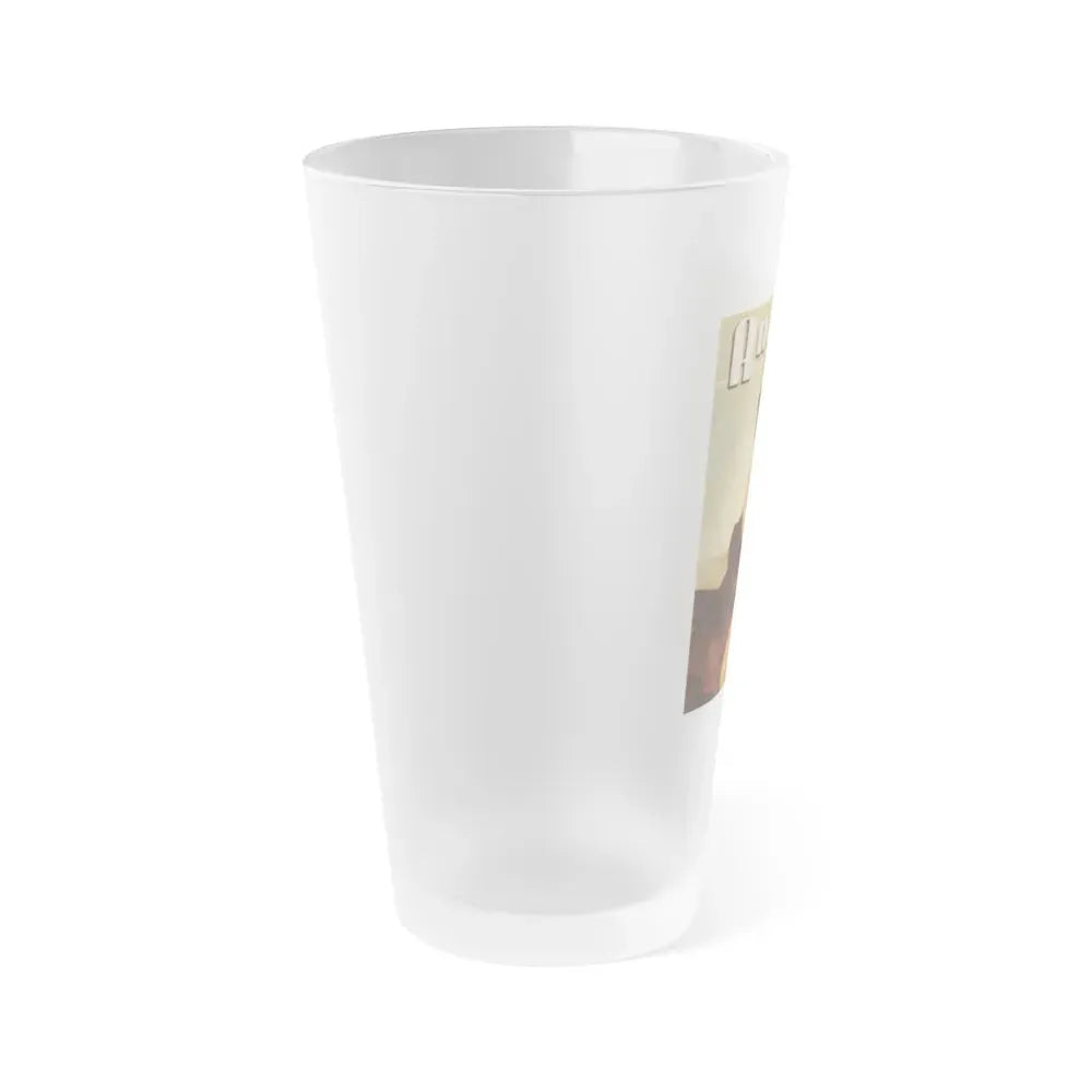 Faith Domergue #125 - Mag. Cover (Vintage Female Icon) Frosted Pint Glass 16oz - Go Mug Yourself