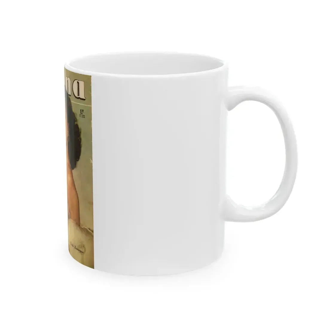 Faith Domergue #125 - Mag. Cover (Vintage Female Icon) White Coffee Mug - Go Mug Yourself