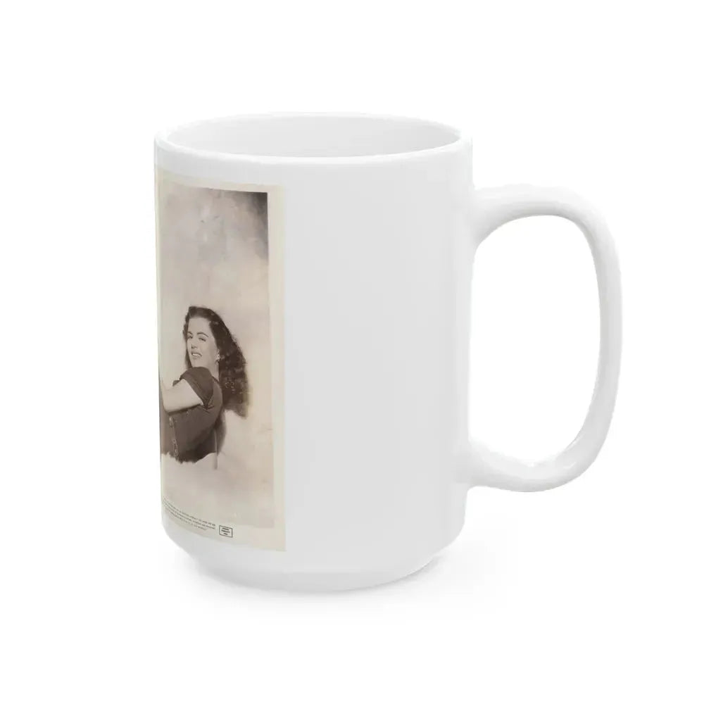 Faith Domergue #126 (Vintage Female Icon) White Coffee Mug - Go Mug Yourself
