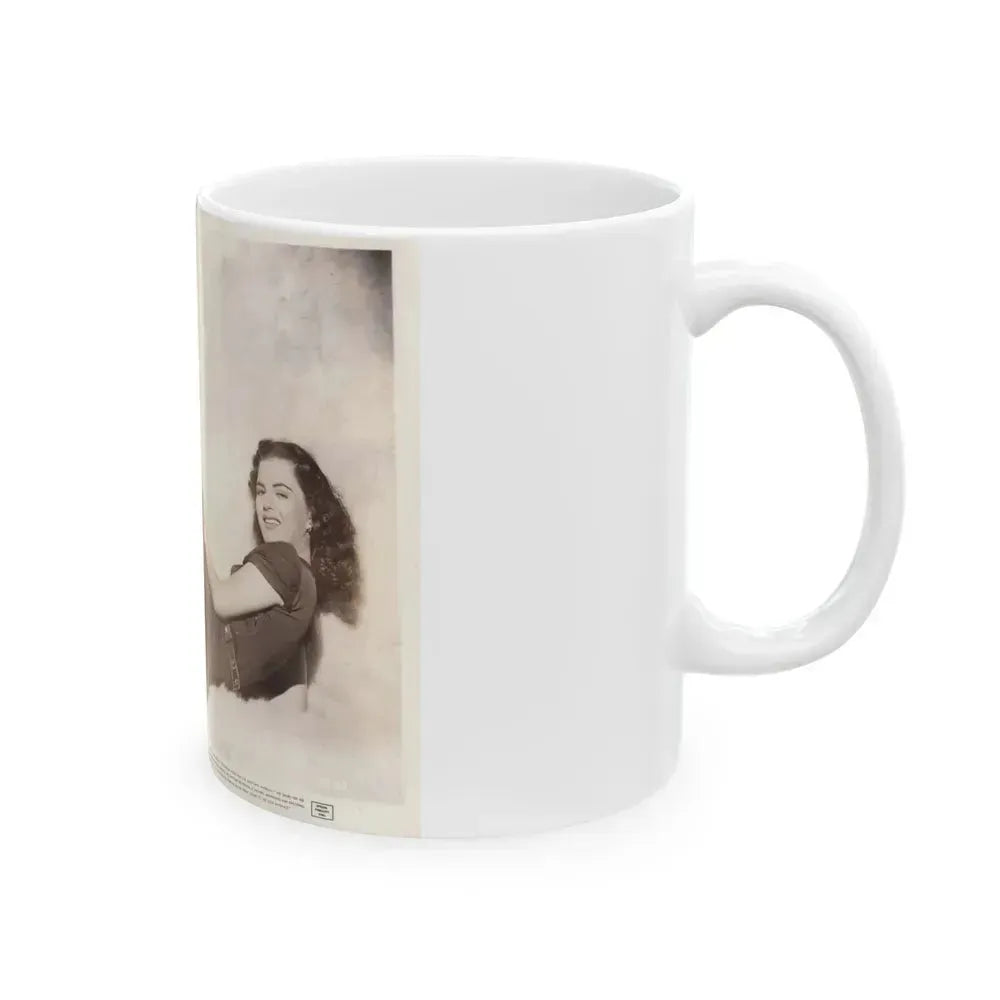 Faith Domergue #126 (Vintage Female Icon) White Coffee Mug - Go Mug Yourself