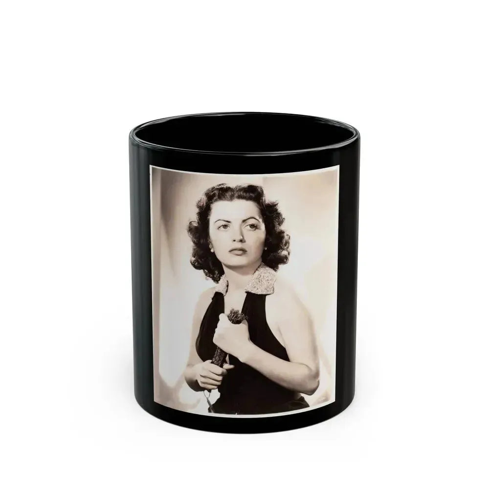 Faith Domergue #136 (Vintage Female Icon) Black Coffee Mug 11oz - Go Mug Yourself