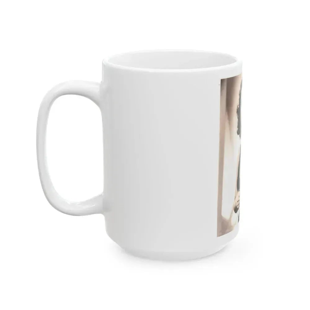 Faith Domergue #136 (Vintage Female Icon) White Coffee Mug - Go Mug Yourself