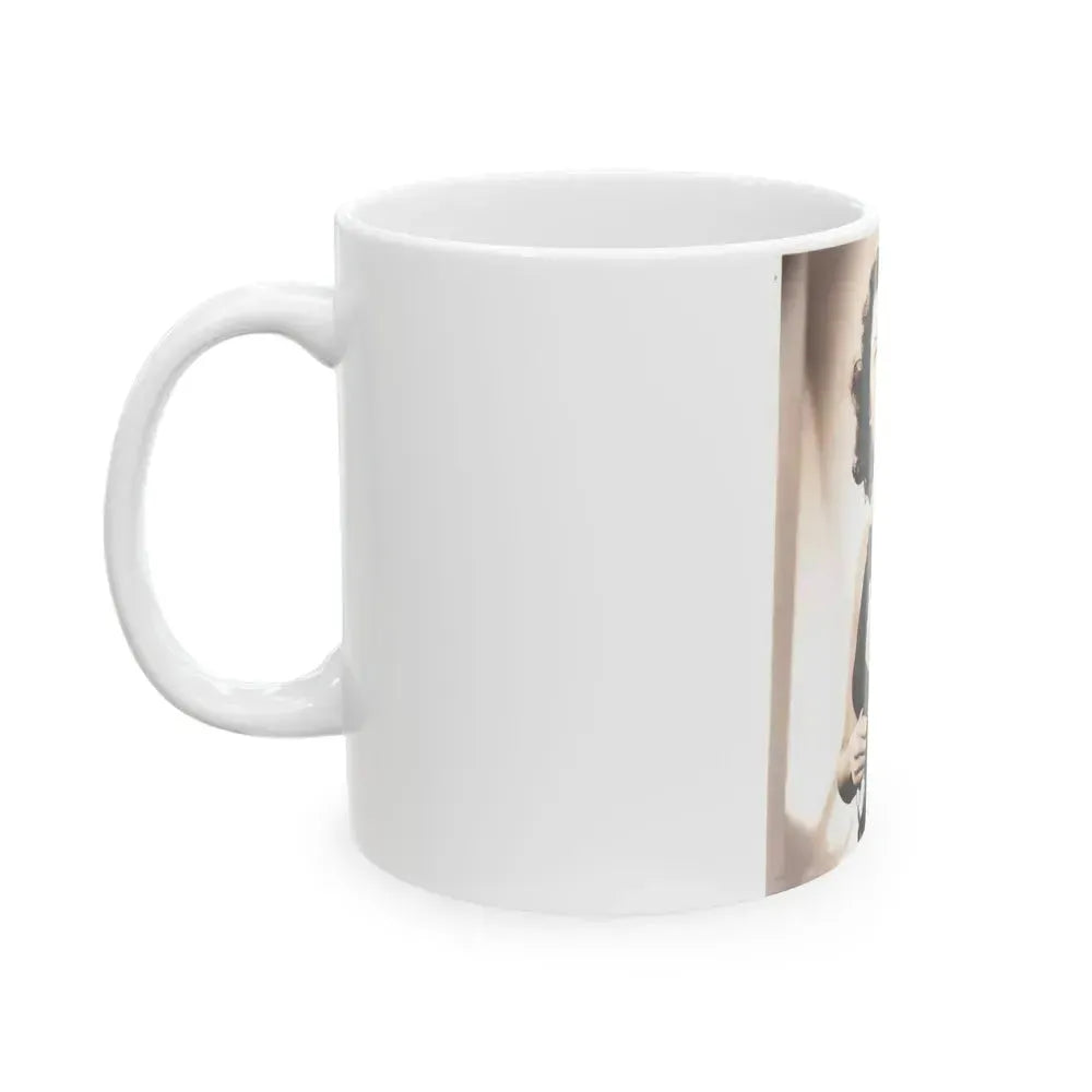 Faith Domergue #136 (Vintage Female Icon) White Coffee Mug - Go Mug Yourself