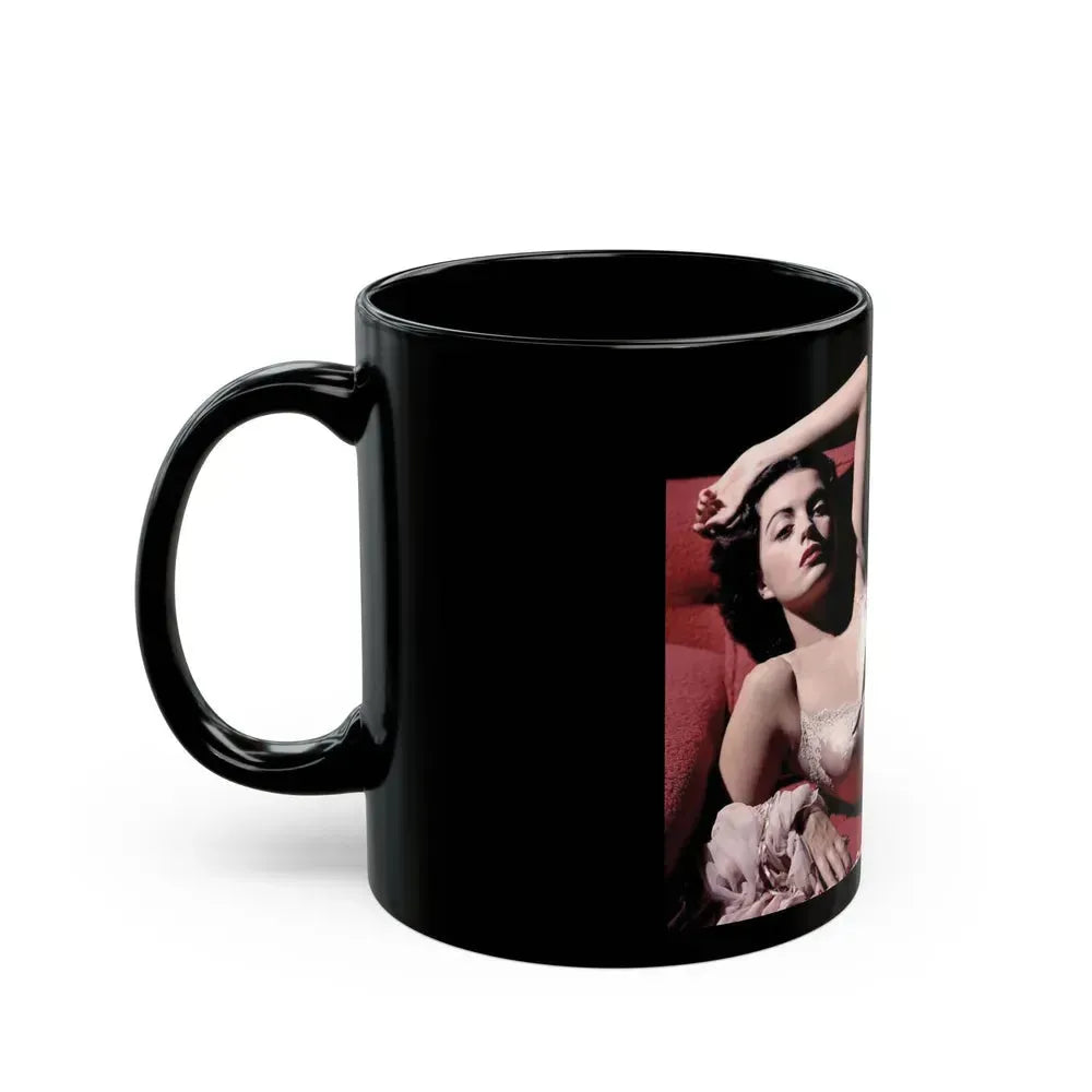 Faith Domergue #141 (Vintage Female Icon) Black Coffee Mug - Go Mug Yourself