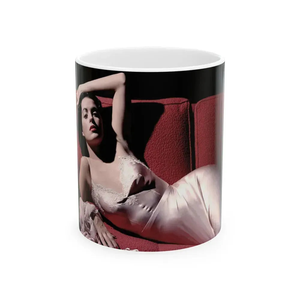Faith Domergue #141 (Vintage Female Icon) White Coffee Mug 11oz - Go Mug Yourself