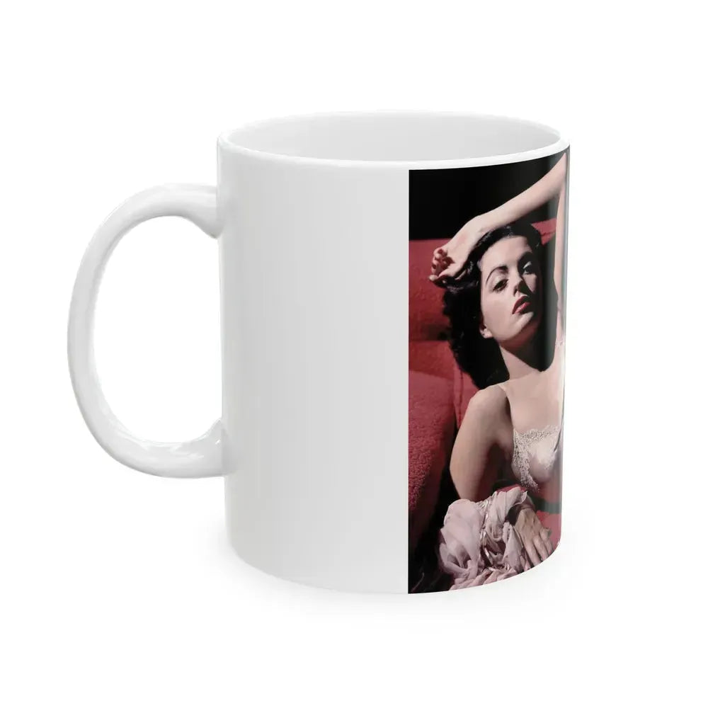 Faith Domergue #141 (Vintage Female Icon) White Coffee Mug - Go Mug Yourself