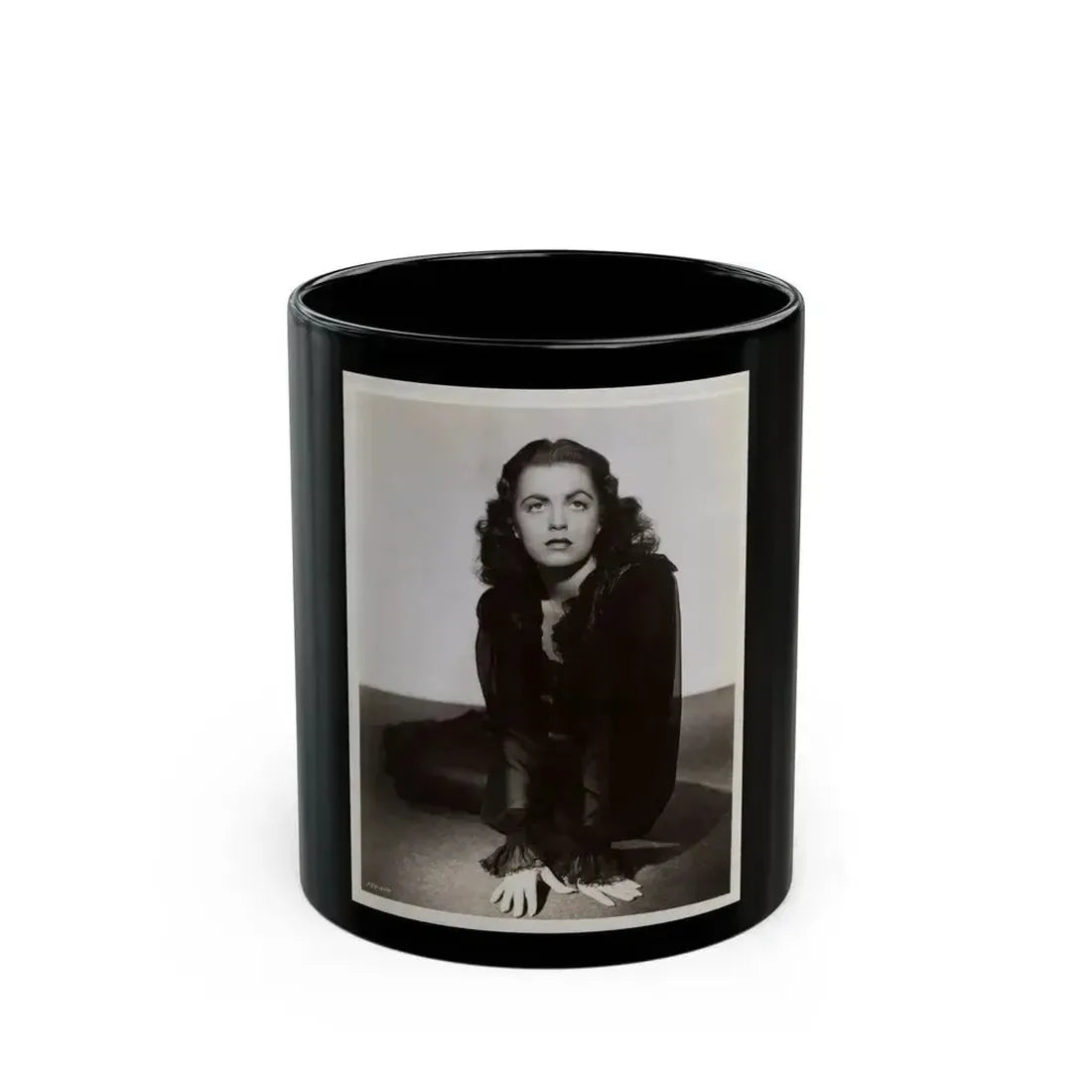 Faith Domergue #148 1 (Vintage Female Icon) Black Coffee Mug 11oz - Go Mug Yourself