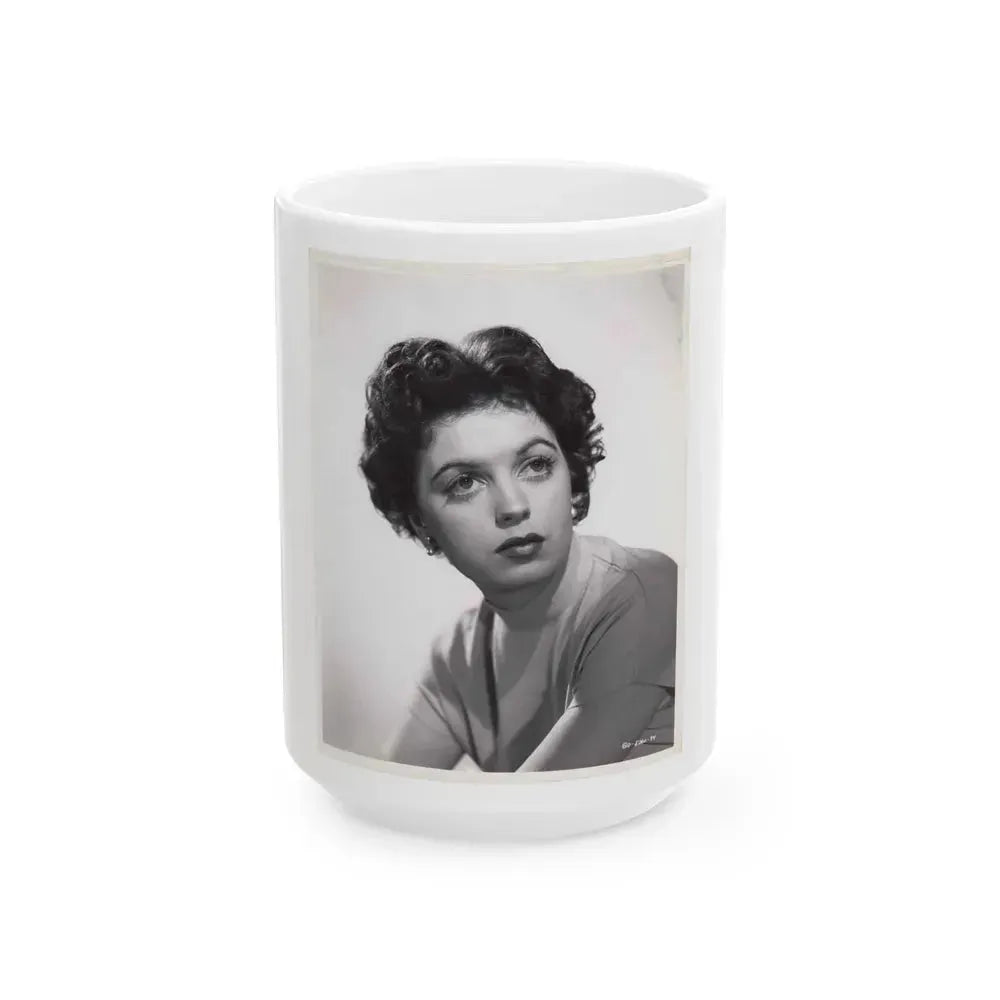 Faith Domergue #150 (Vintage Female Icon) White Coffee Mug 15oz - Go Mug Yourself