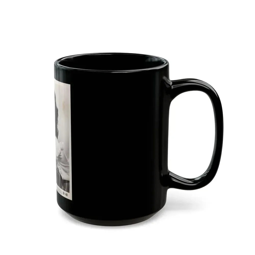 Faith Domergue #158 (Vintage Female Icon) Black Coffee Mug - Go Mug Yourself