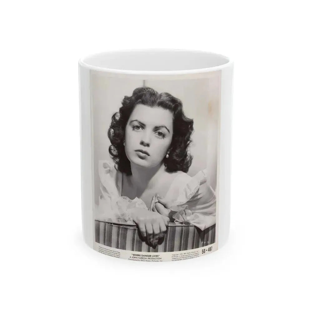 Faith Domergue #158 (Vintage Female Icon) White Coffee Mug 11oz - Go Mug Yourself