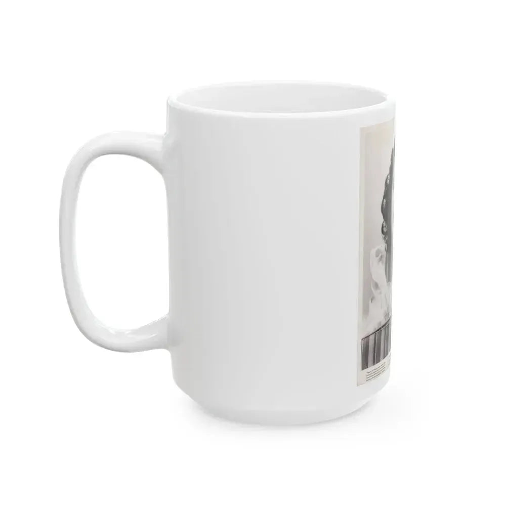 Faith Domergue #158 (Vintage Female Icon) White Coffee Mug - Go Mug Yourself