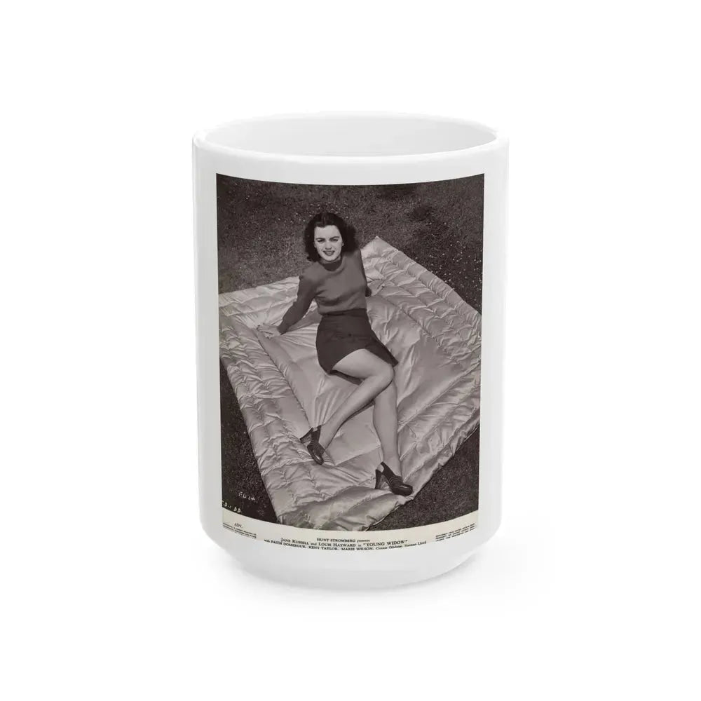 Faith Domergue #159 (Vintage Female Icon) White Coffee Mug 15oz - Go Mug Yourself